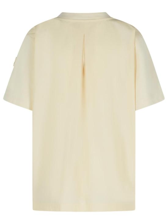  몽클레어 반팔 티셔츠 포켓 디테일 티셔츠 화이트 - MONCLER