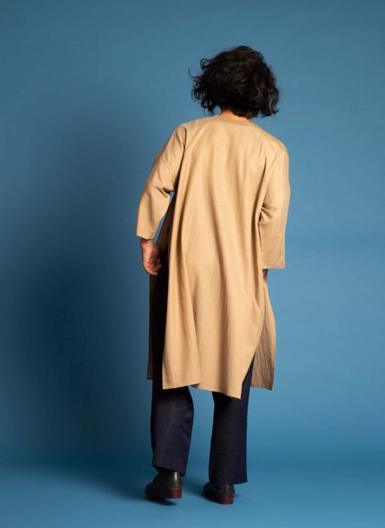  카렘 튜닉 스프링 버드 유니섹스 드롭숄더  골든 브라운 - KAAREM