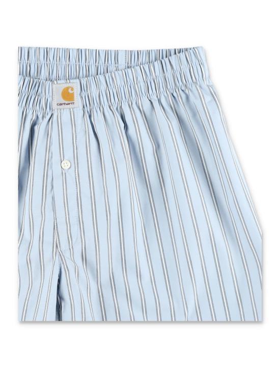  칼하트 팬티 카하트 스트라이프 복서 쇼츠 그림스비 스트라이프 - CARHARTT