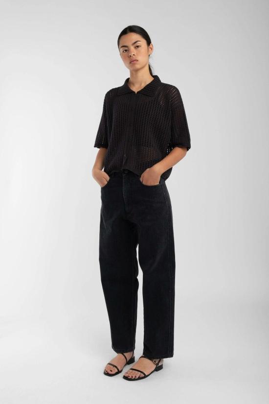  미셀라 그렉 반팔 티셔츠 미카엘라 그렉 오픈 니트 폴로 - MICAELA GREG