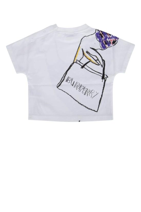  버버리 반팔 티셔츠 Ig5 Mn 릴리아 구스 화이트 - BURBERRY