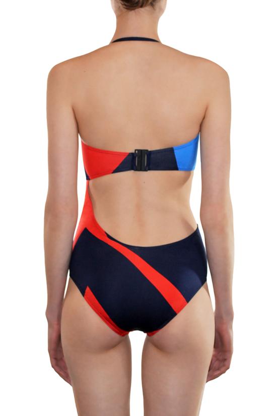  MEI L'ANGE 원피스 수영복 메이랑주 매들린 밴드 마이요 레드 모자이크 - OTHER BRANDS