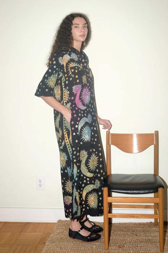  John & Mickie 롱 원피스 존 & 미키 렌 맥시 셔츠드레스 레인보우 이클립스 - OTHER BRANDS