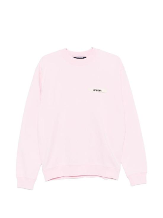  자크뮈스 긴팔 티셔츠 르 스웨트셔츠 그로스 그레인 스웨트셔츠 핑크