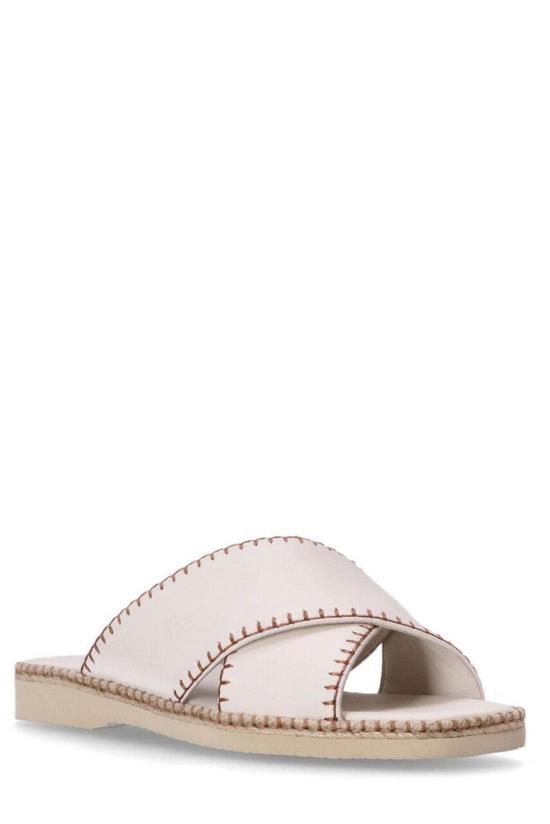  호간 뮬/슬리퍼 호건 H660 스퀘어 토 슬라이드 아보리오 - HOGAN