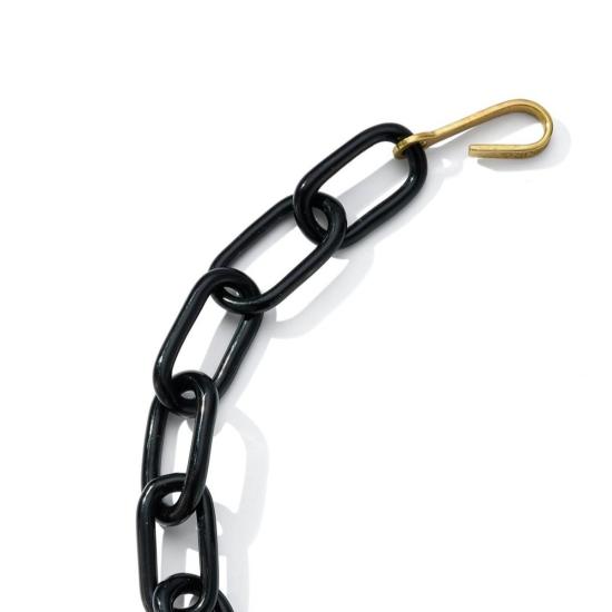  제인 다렌스부르그 목걸이/팬던트 제인 다렌스버그 블랙 오벌 & 브라스 초커 블랙 - JANE DARENSBOURG