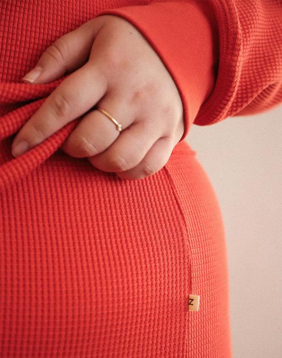  Noble 스트레이트 팬츠 노블 어덜트 오가닉 와플 바텀 파프리카 - OTHER BRANDS