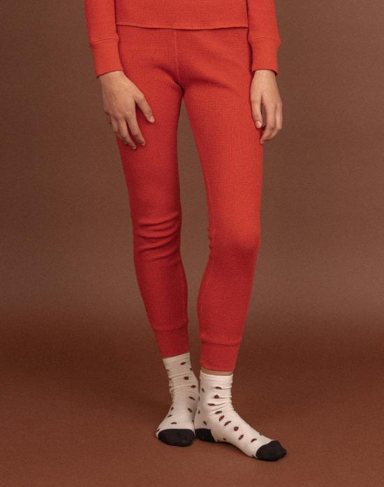  Noble 스트레이트 팬츠 노블 어덜트 오가닉 와플 바텀 파프리카 - OTHER BRANDS