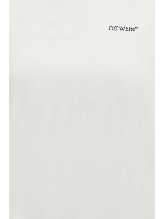  오프화이트 반팔 티셔츠 하프 애로우 스케이트 로고 티셔츠 - OFF WHITE