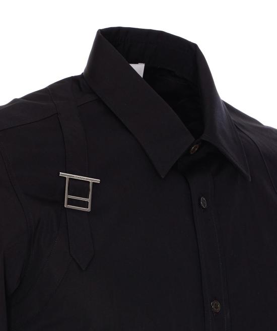  알렉산더 맥퀸 셔츠 티바 하네스  블랙 - ALEXANDER MCQUEEN