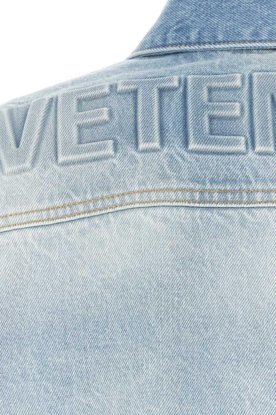  베트멍 데님 자켓 데님 재킷 블루 - VETEMENTS