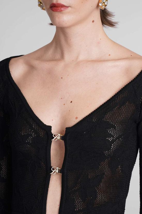  블루마린 가디건 블랙 - BLUMARINE