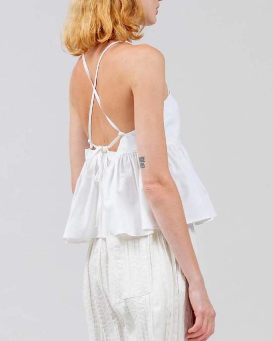  토잇 볼랑 민소매 티셔츠 토잇 볼란트 이마니 코튼 탑 화이트 - TOIT VOLANT