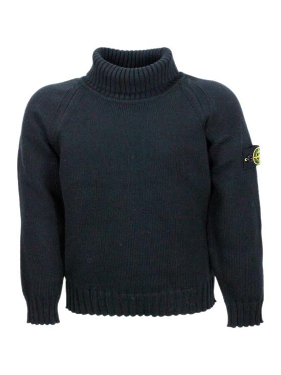  [키즈] 스톤 아일랜드 풀오버 키즈  스웨터 블랙