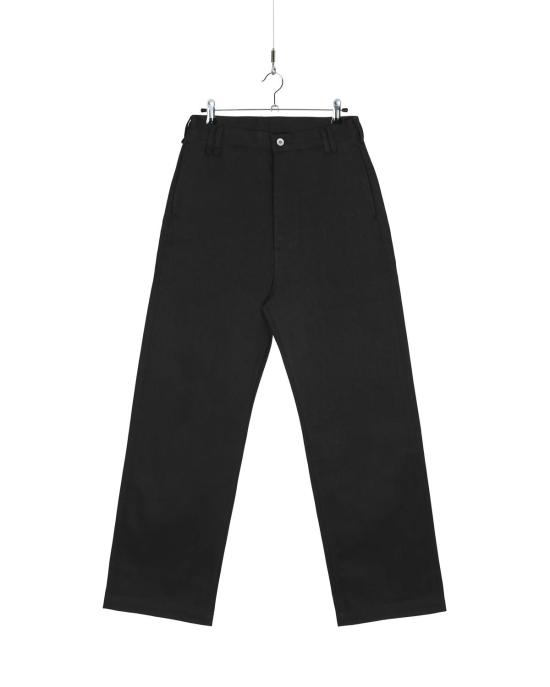  FAVRICS 치노 팬츠 파브릭스 재패니즈 셀비지 유틸리티  더블 블랙