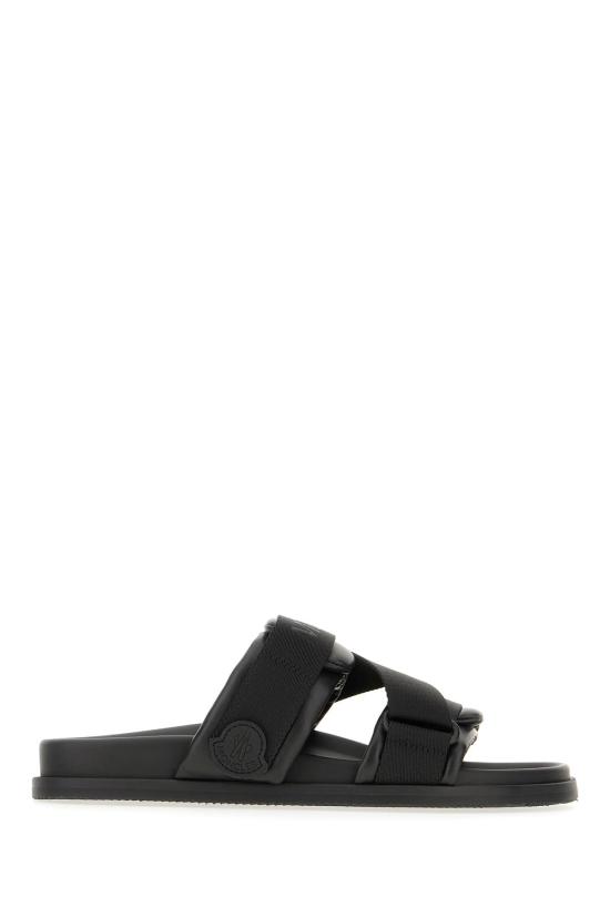  몽클레어 샌들 가죽 및 패브릭