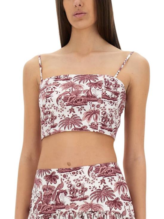  스타우드 민소매 티셔츠 페데리코 탱크탑 보르도 - STAUD