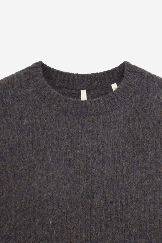  선플라워 스웨터 해바라기 야크 니트  앤트러사이트 - SUNFLOWER