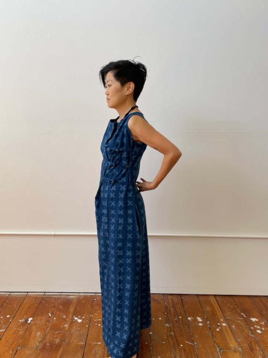  해피 프렌치 갱 목걸이/팬던트 블랙 웨이브 목걸이 (면/금속) - HAPPY FRENCH GANG