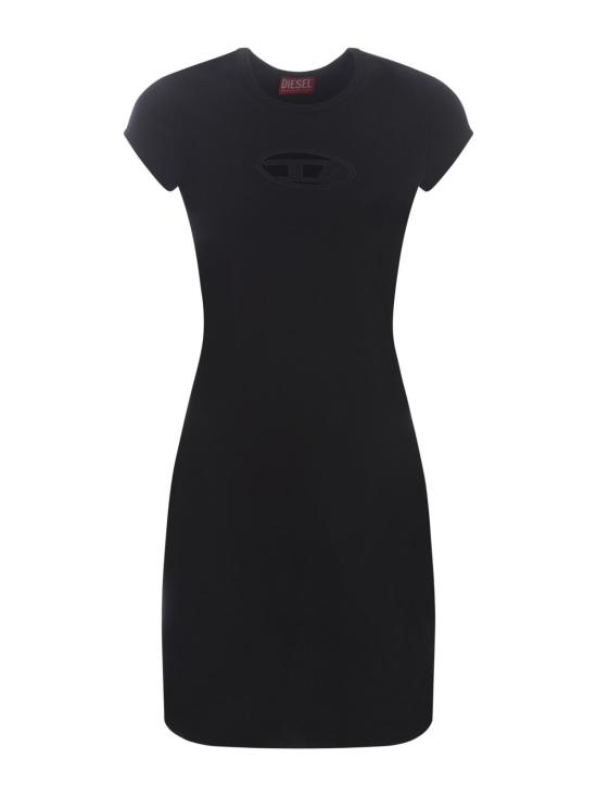  디젤 미디 원피스 D 앙지엘 드레스 블랙