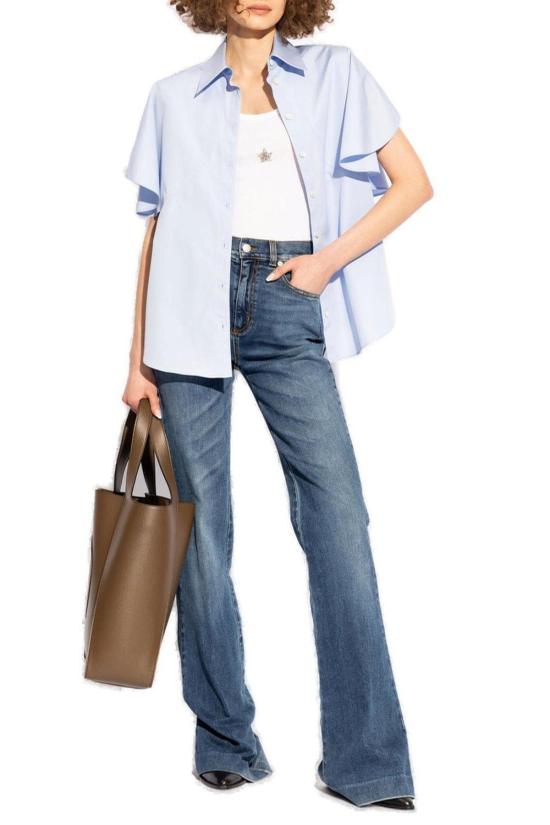  스텔라 맥카트니 민소매 티셔츠 스텔라 매카트니 별 장식 탱크탑 화이트 - STELLA MCCARTNEY