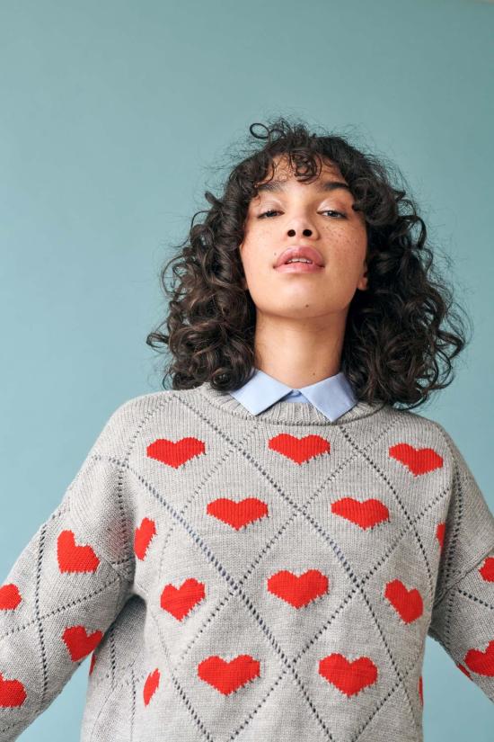  지지 니트웨어 스웨터 Gi Gi 니트웨어 러브 - GIGI KNITWEAR