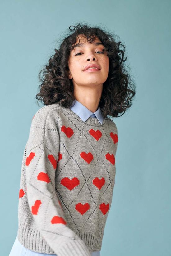  지지 니트웨어 스웨터 Gi Gi 니트웨어 러브 - GIGI KNITWEAR