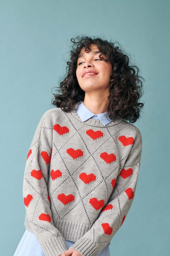  지지 니트웨어 스웨터 Gi Gi 니트웨어 러브 - GIGI KNITWEAR