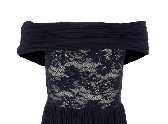  짐머만 롱 원피스 리벨리온 레이스 디테일 드레스 블랙 - ZIMMERMANN