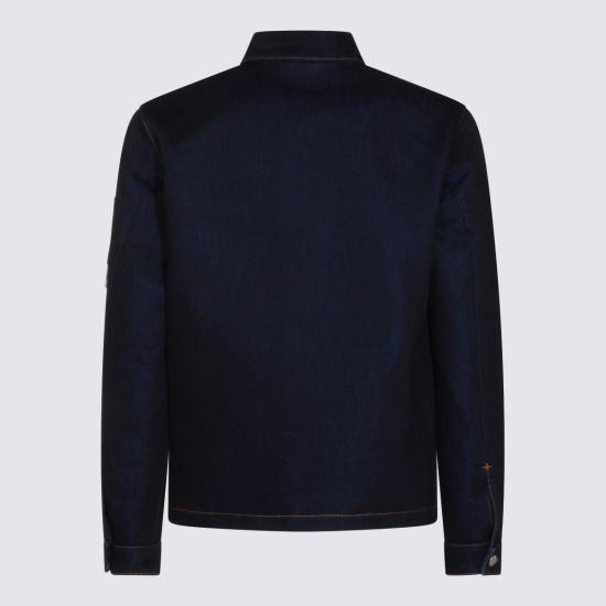  스톤 아일랜드 데님 자켓 데님 재킷 블루 - STONE ISLAND