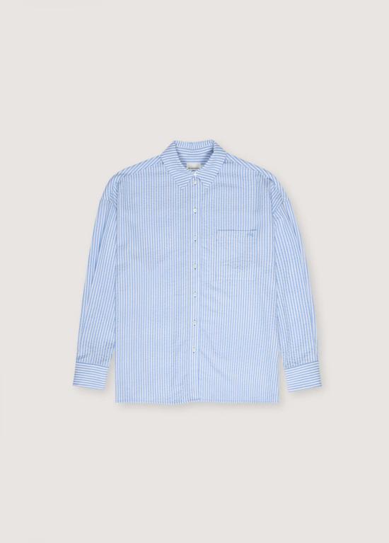  더뉴소사이어티 셔츠 뉴 소사이어티 니키 셔츠 파우더 블루 - THE NEW SOCIETY