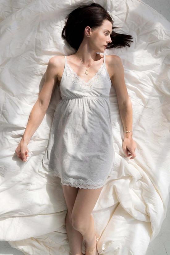  Salua Lingerie 라운지 웨어 살루아 란제리, 구름처럼 부드러운 소재로 만든 셔츠형 속옷 (화이트/헤더 그레이/블랙) - OTHER BRANDS