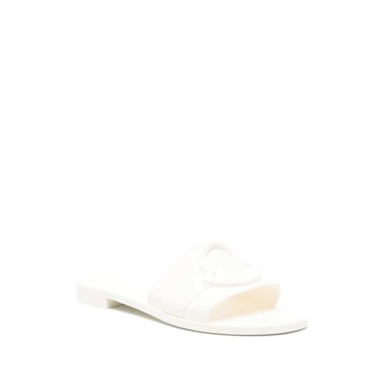  몽클레어 플랫 슈즈 화이트 - MONCLER