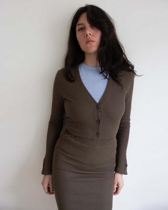  Pari Desai 가디건 파리 데사이 카사트 골지 니트 - OTHER BRANDS