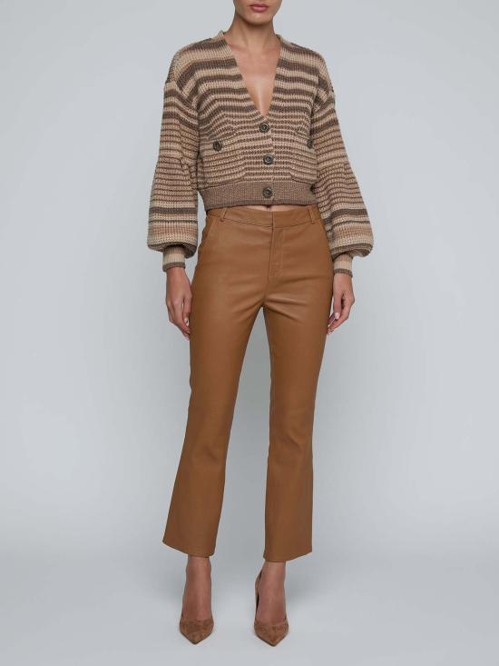  라장스 가디건 크리스타벨 스트라이프  비스킷 멀티 스트라이프 - L'AGENCE