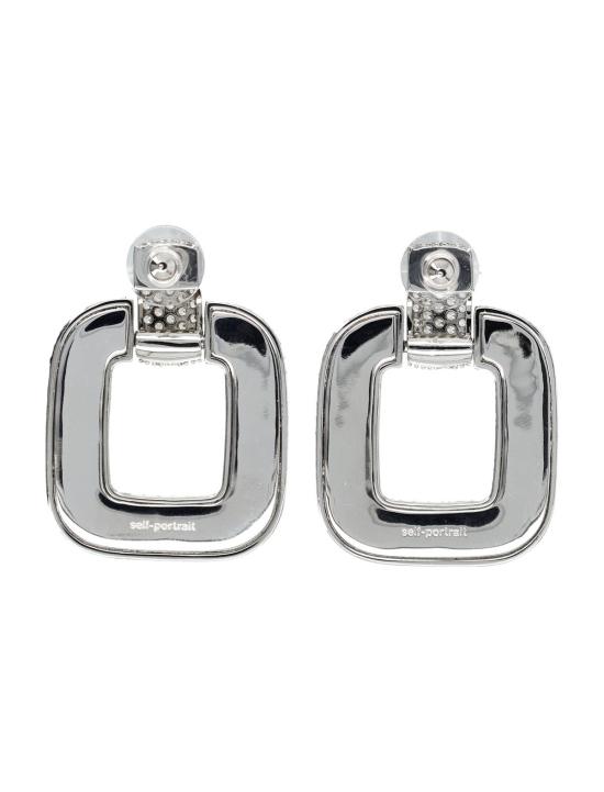  셀프 포트레이트 이어링 크리스탈 노커  실버 - SELF PORTRAIT
