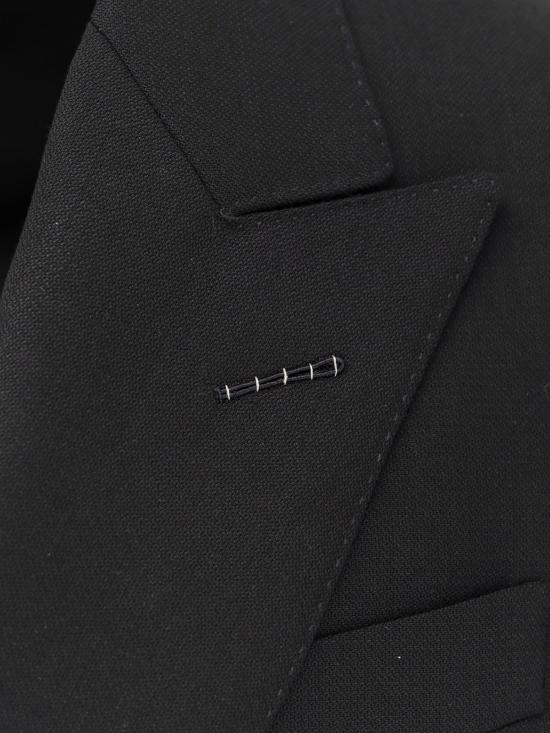  톰포드 수트 자켓 톰 포드 더블 브레스트 울 블레이저 블랙 - TOMFORD