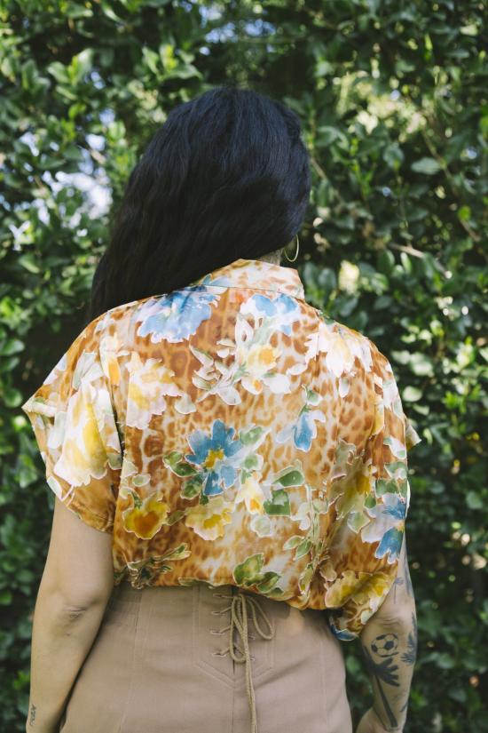  머틀 미디 스커트 리타 스커트 카멜 - MYRTLE