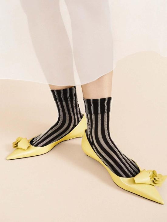  It Is Well L.A. 양말 잇 이즈 웰 L.A. 미코노스 시스루 쇼츠 크루넥 - OTHER BRANDS