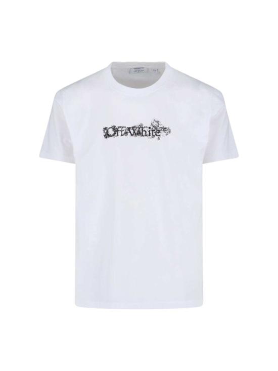  오프화이트 반팔 티셔츠 크루넥  화이트