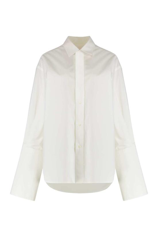  MM6 메종마르지엘라 탑 Mm6 메종 마르지엘라 셔츠 화이트