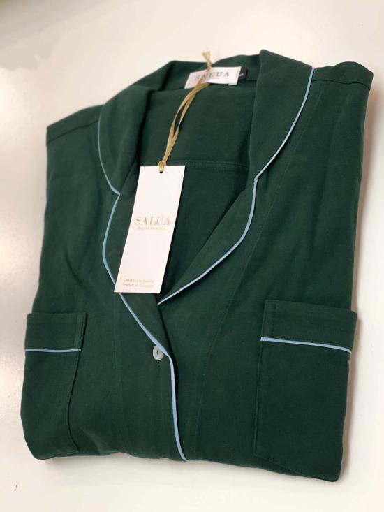  Salua Lingerie 라운지 웨어 살루아 란제리 브러시드 피마 코튼 롱 슬립 셔츠 멀티 - SALUA LINGERIE