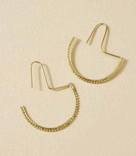  마트르 부미 이어링 바바니 골드 도트 스레더 - MATR BOOMIE