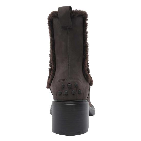  토즈 부츠 스웨이드 부티 브라운 - TODS