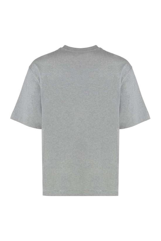  오프화이트 반팔 티셔츠 코튼 크루넥 티셔츠 그레이 - OFF WHITE