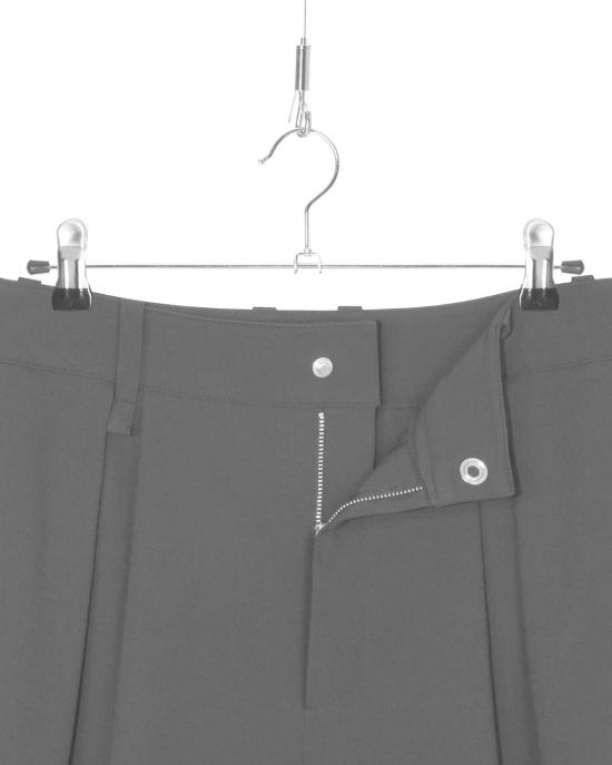  FAVRICS 수트 팬츠 패브릭스 블랙 케어프리 투턱 와이드 레그 - FAVRICS