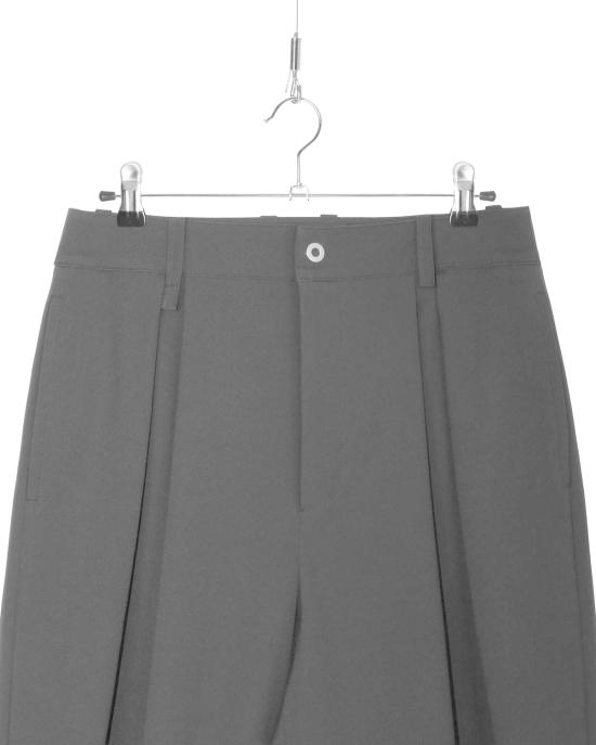  FAVRICS 수트 팬츠 패브릭스 블랙 케어프리 투턱 와이드 레그 - OTHER BRANDS