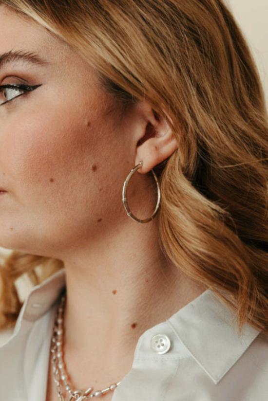  시에라 윈터 주얼리 이어링 뮤즈 후프  실버 - SIERRA WINTER JEWELRY