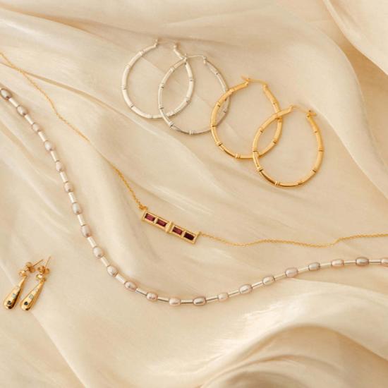  시에라 윈터 주얼리 이어링 뮤즈 후프  실버 - SIERRA WINTER JEWELRY