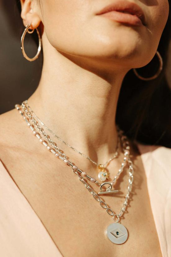  시에라 윈터 주얼리 이어링 뮤즈 후프  실버 - SIERRA WINTER JEWELRY